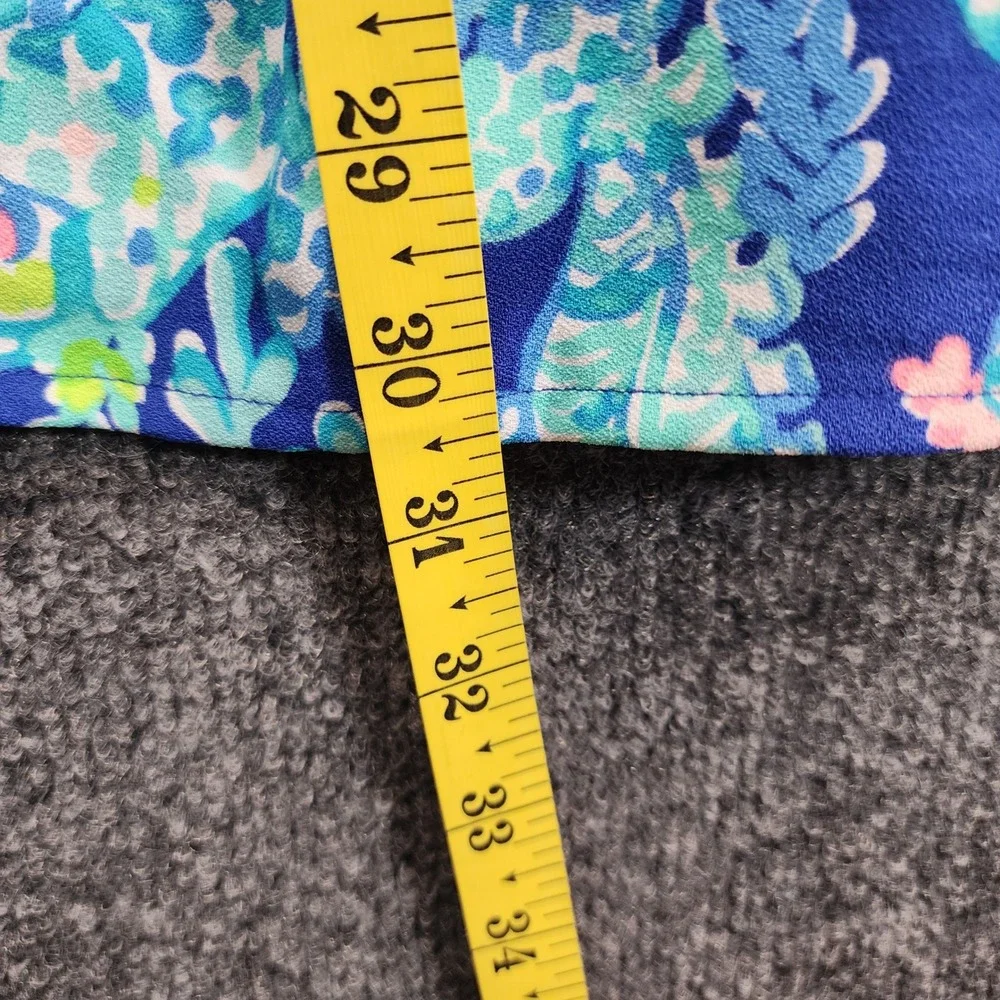 NWT Lilly Pulitzer Zoya Ruffle Romper Womens 2 Tropical Preppy Resortwear Skort